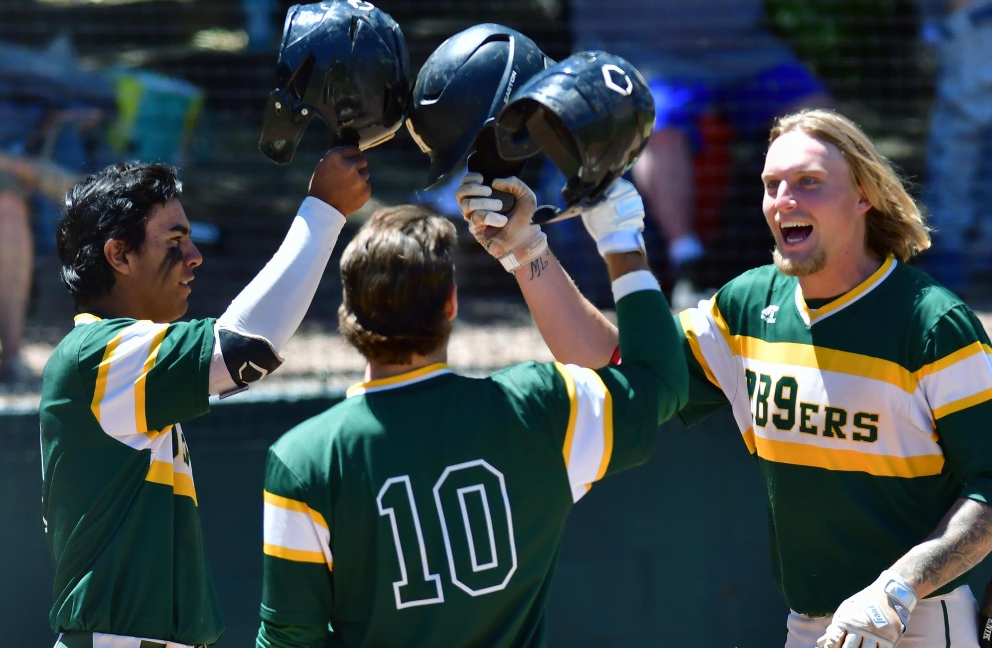 Jake Jarvis hits home after one of two homers Thursday against Western Nebraska