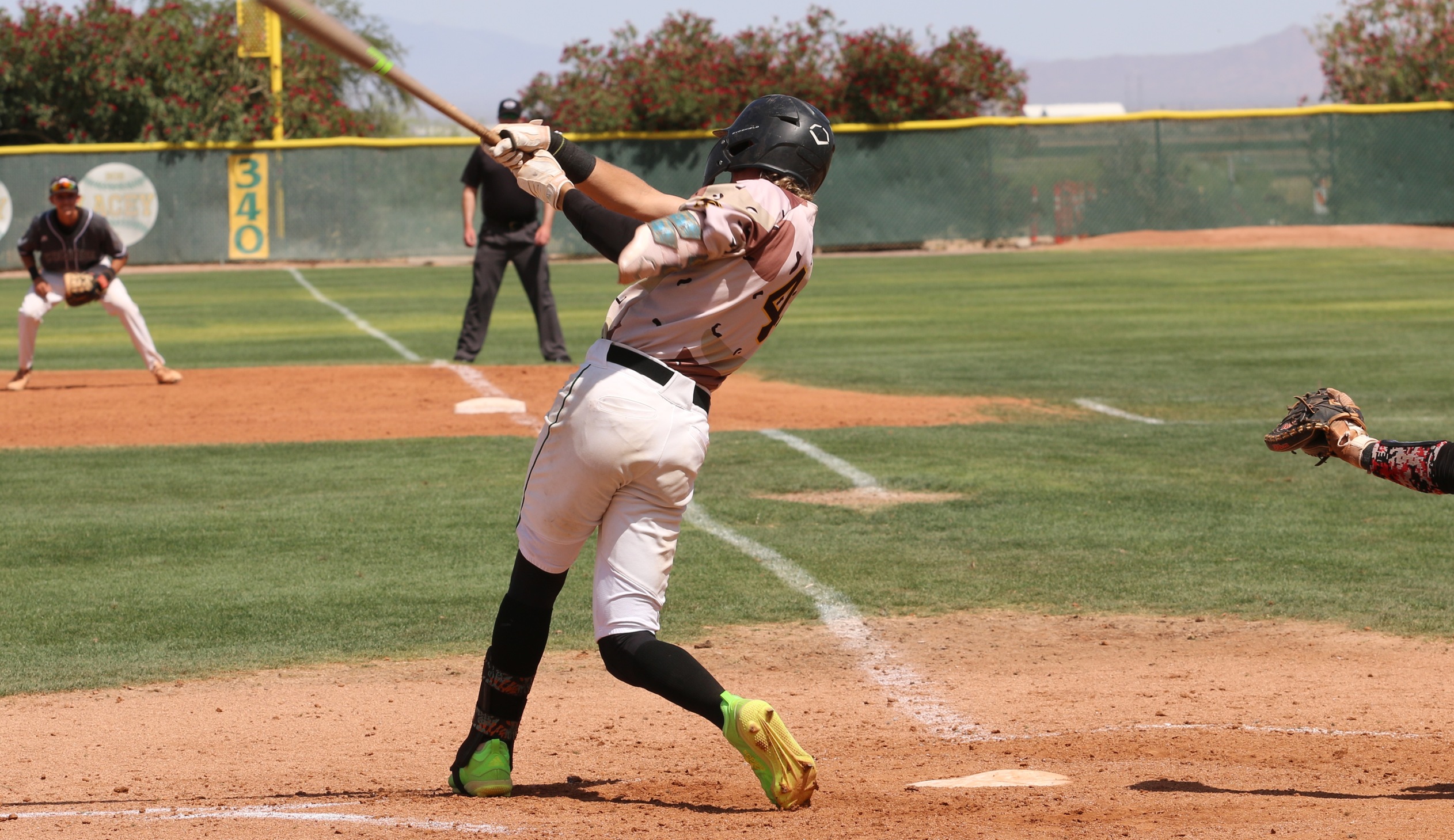 Chase Newman triples in the bottom of the ninth but didn't score in Saturday's Regionals clinching 3-2 epic win over Cochise