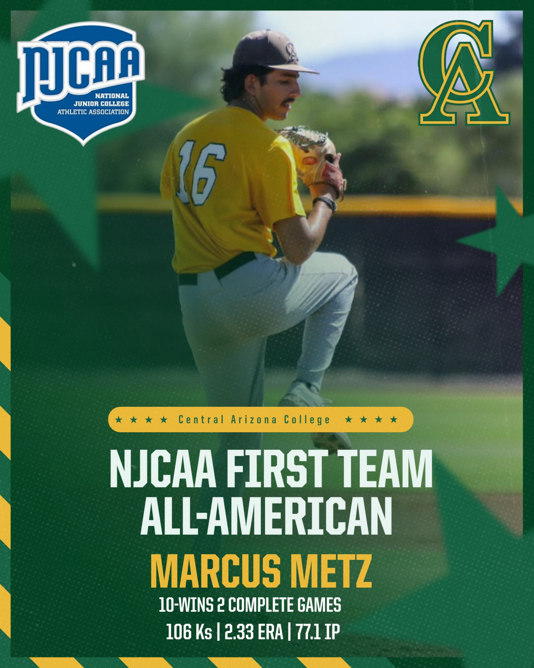 Marcus Metz Receives first team All American Honors